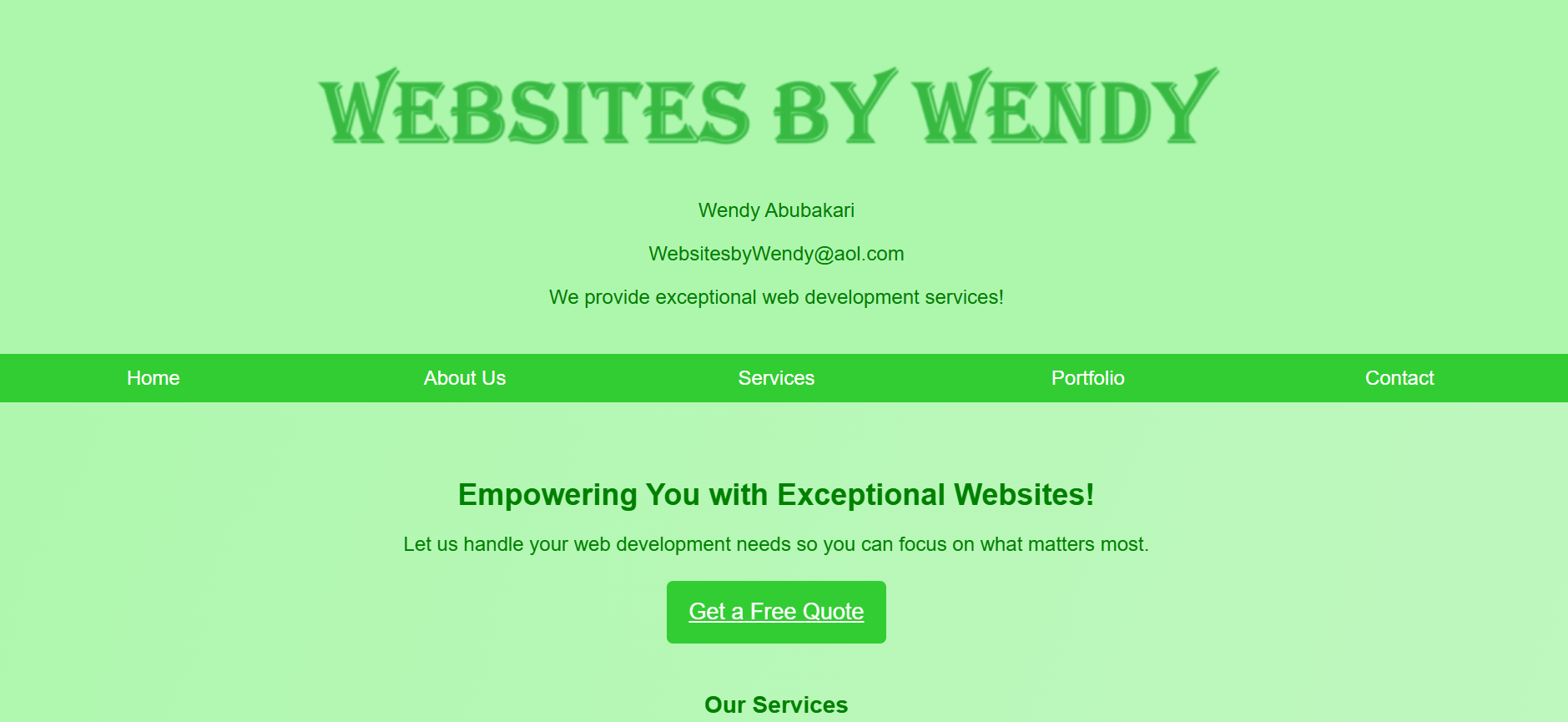 WebsitesbyWendy.com